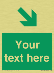 Custom Safe condition: Green Down right arrow